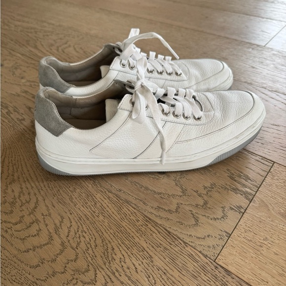 Peter Millar Other - Peter Millar Men's Vantage Pebble Grain Leather Low-Top Sneakers Size 9